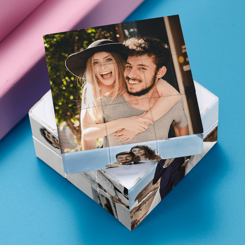 Photo Engraved Rubic's Cube Personalized Rubic's Cube - auphotoblanket