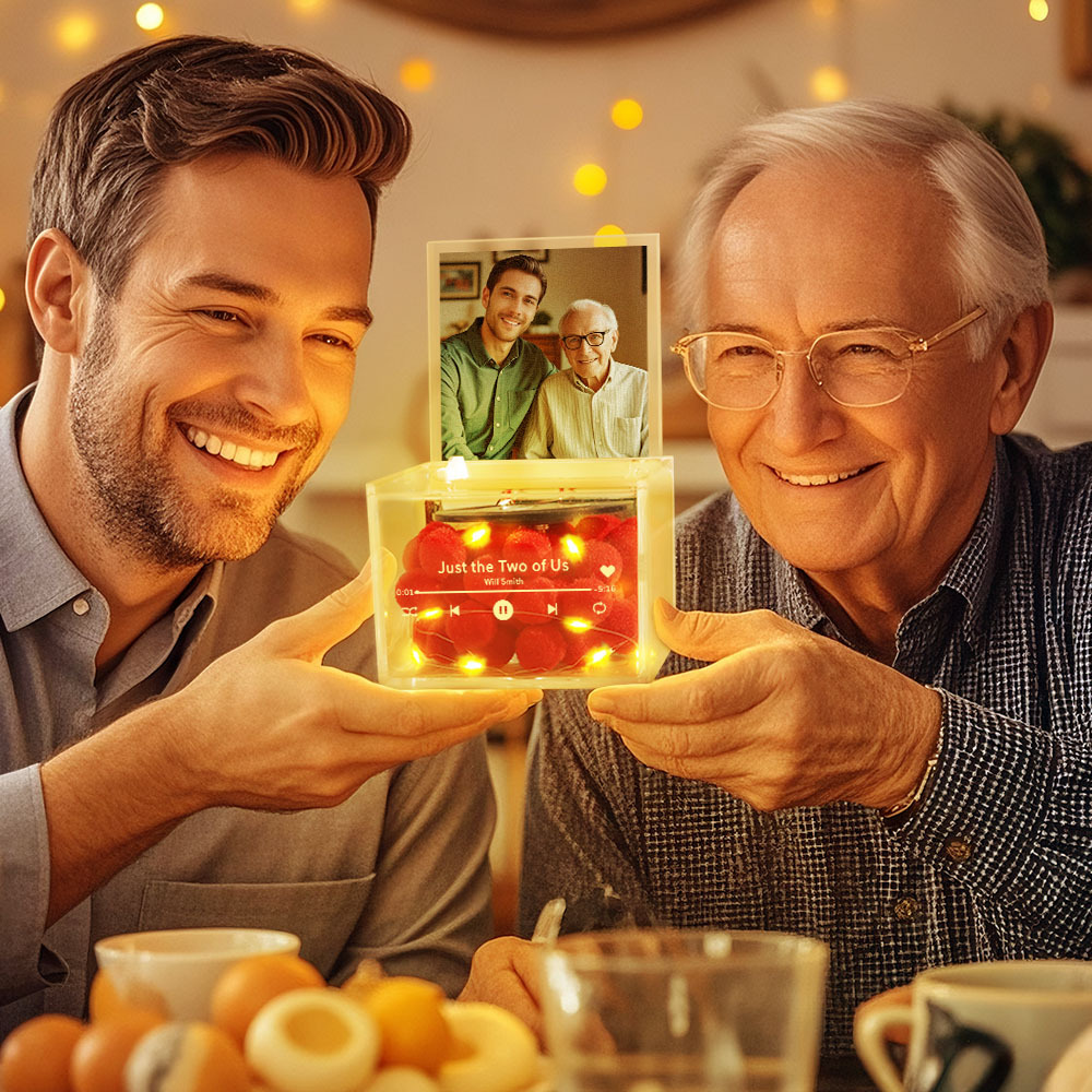 Personalized Light Saber Mini Vinyl Record Player I Am Their Father Acrylic Custom Automatic Music Player Gift for Dad On Father's Day - auphotoblanket