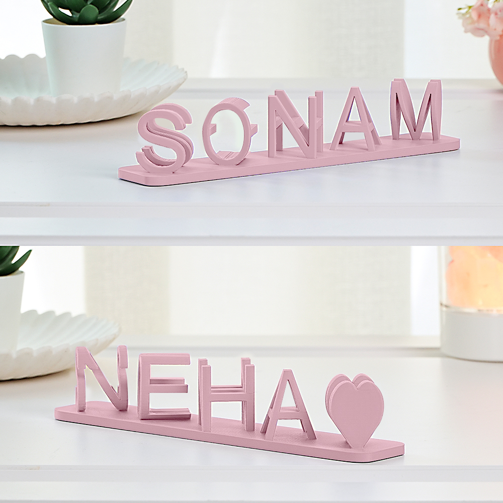 3D Printed Couple Dual Name Decoration Romantic Couple Gifts - auphotoblanket