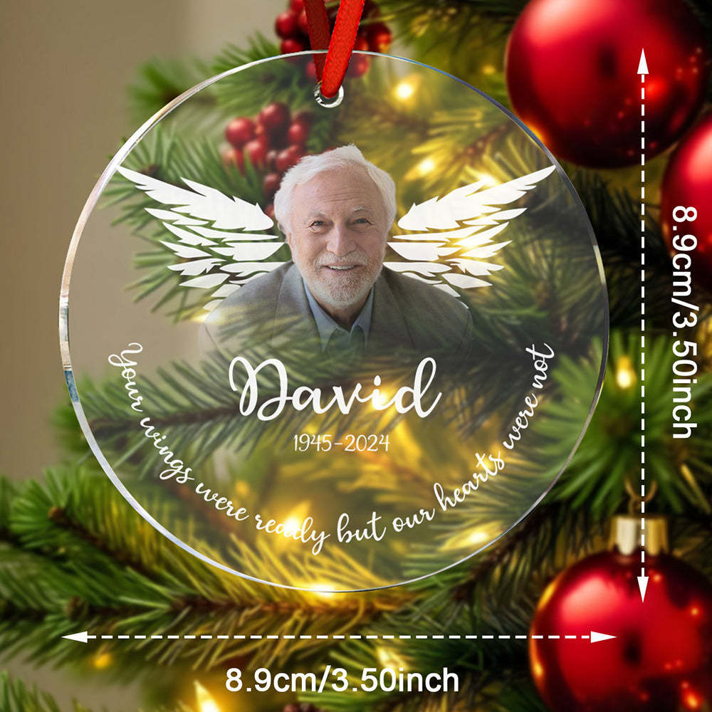 Personalized Memorial Photo Christmas Ornament Christmas Gifts for Family - auphotoblanket