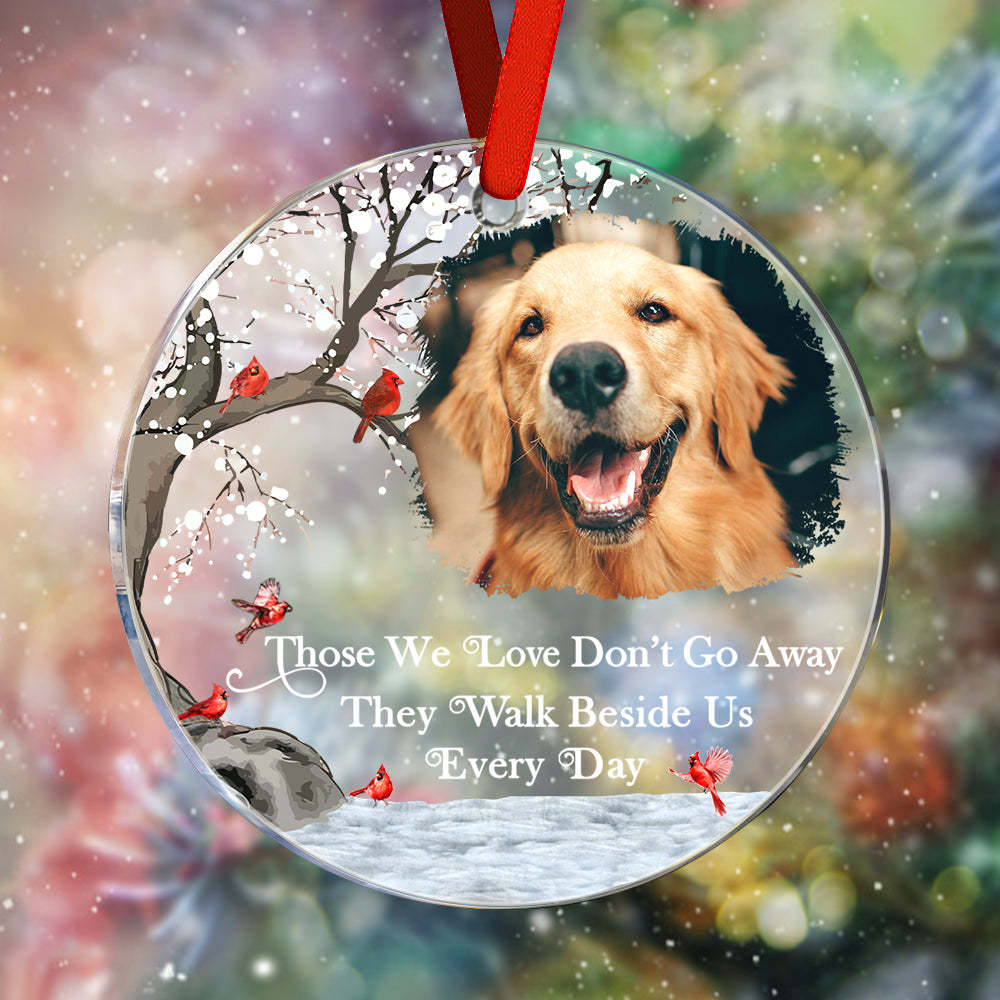 Personalized Memorial Ornament with Photo Christmas Ornament Memorial Gift for Family or Friends - auphotoblanket