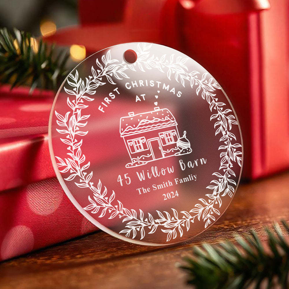 Personalised First Home Christmas Ornament Christmas Decorations New Home Gift - auphotoblanket