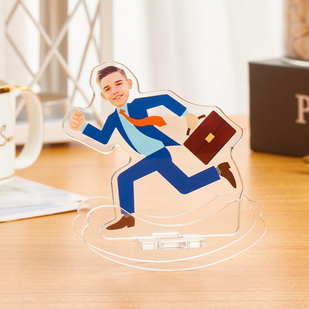 Personalized Desktop Tumbler Unique Office Worker Gifts Custom Roly-poly Plaque Frame