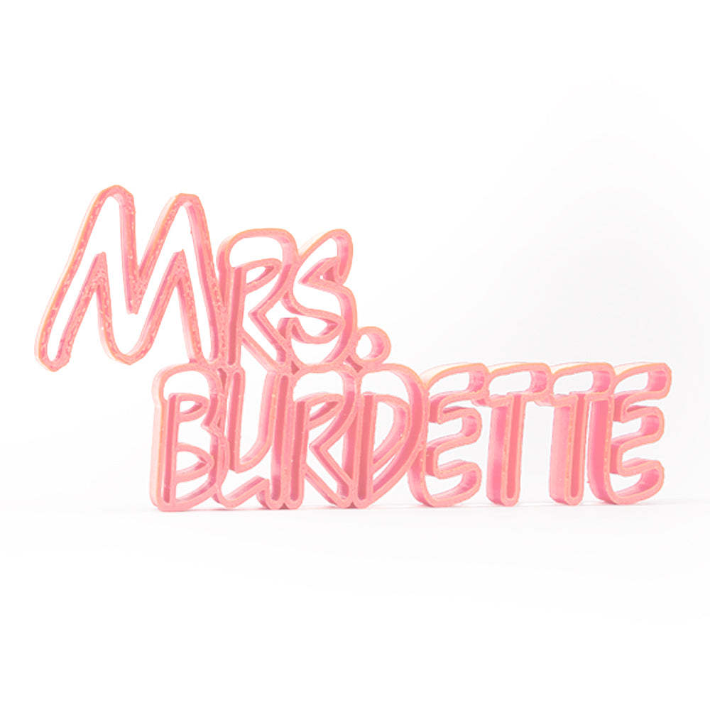 Custom 3D Name Plate Personalized Desk Name Plates Gift for Teacher or Colleague - auphotoblanket