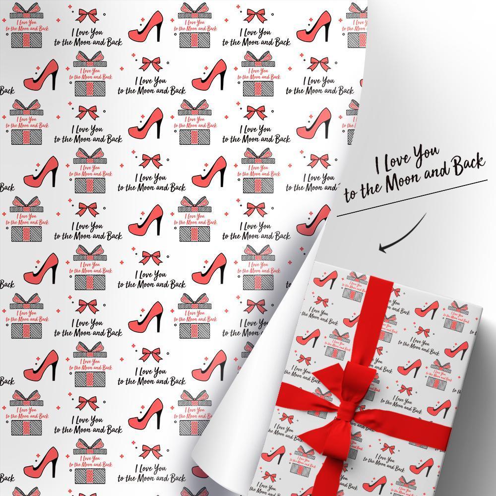 Christmas Wrap, Christmas Wrapping Paper, Christmas Gift Wrap, Custom Gift Wishes