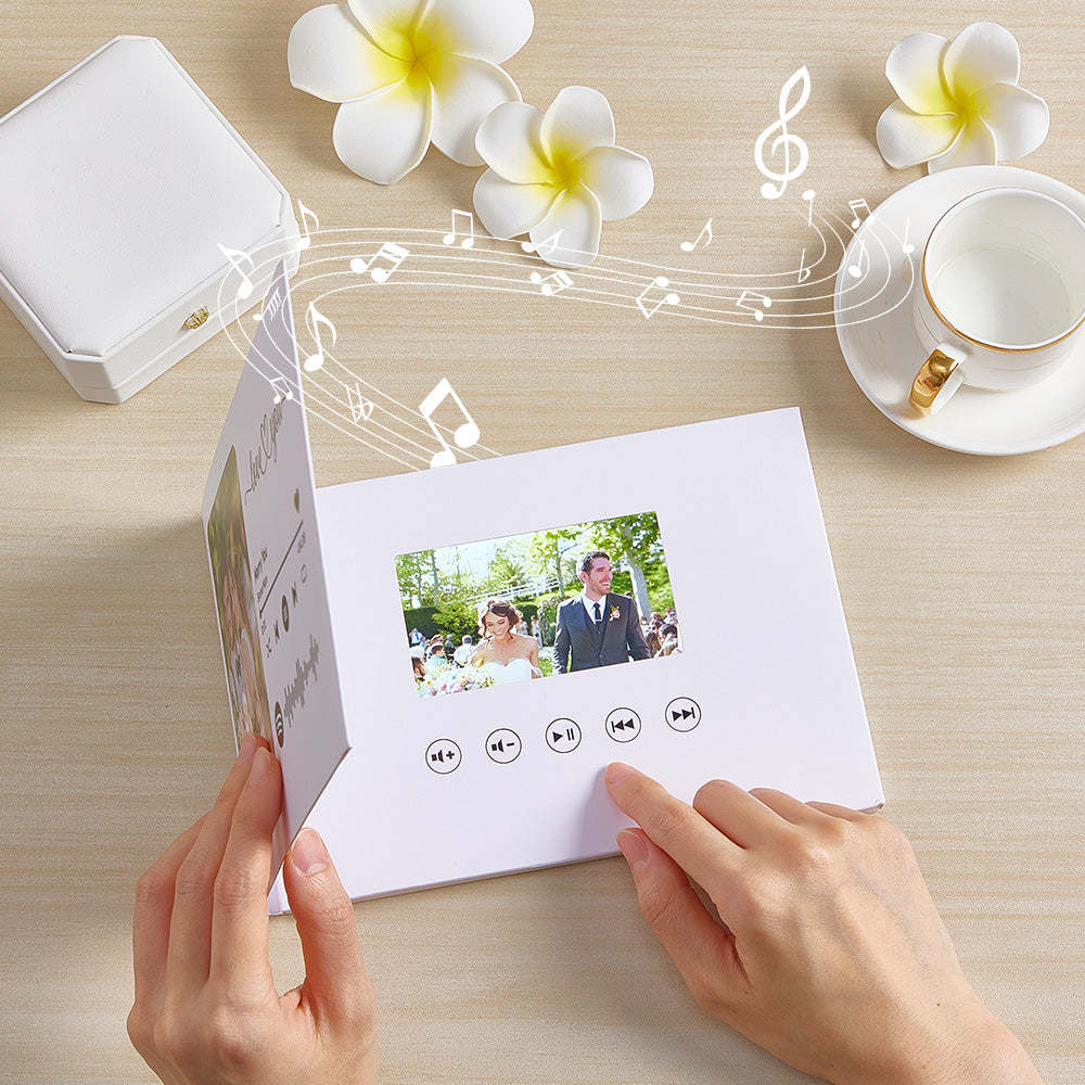 Personalized Video Greeting Card Custom Video Brochures Video Book Gift for Lover - auphotoblanket