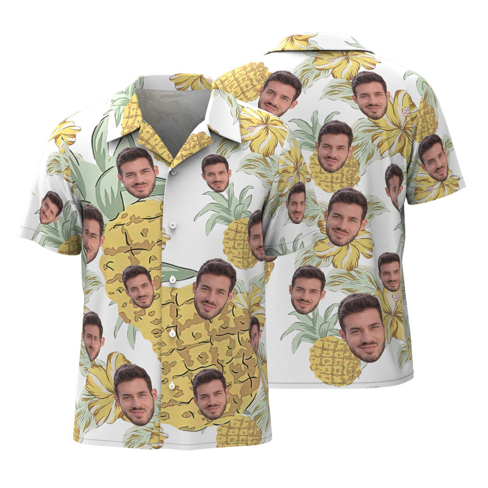 Vintage Shirts Custom Hawaiian Shirts With Pineapple Custom Button-down Shirts - auphotoblanket