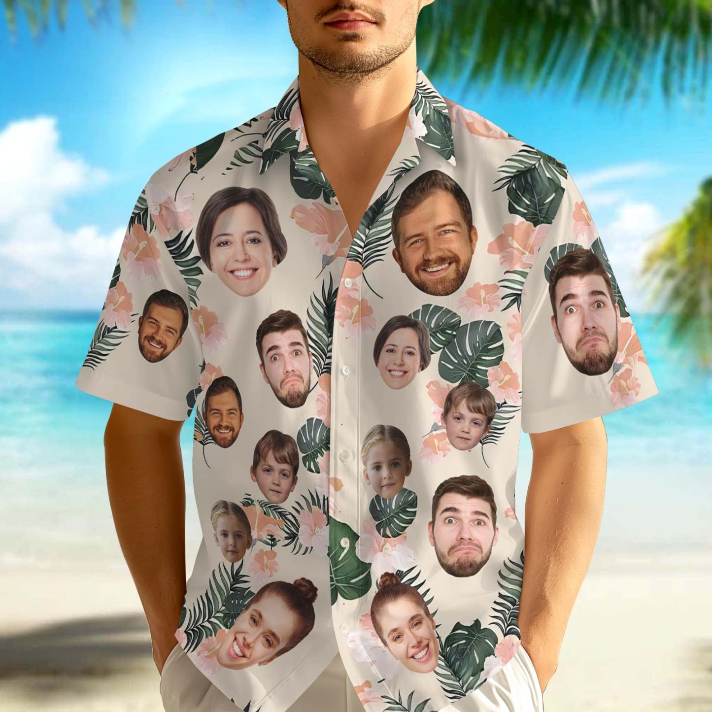 Custom Photo Funny Kids - Personalized Hawaiian Shirt - auphotoblanket