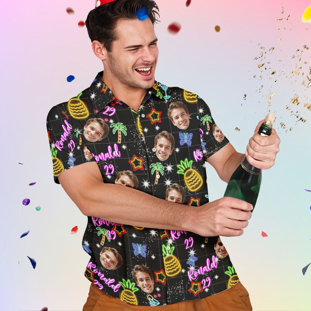 Personalized Birthday Neon Shirt - auphotoblanket