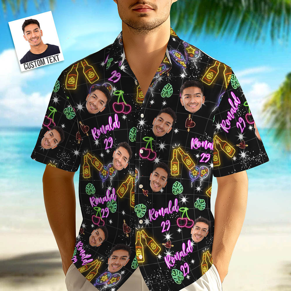 Personalized Birthday Neon Shirt - auphotoblanket