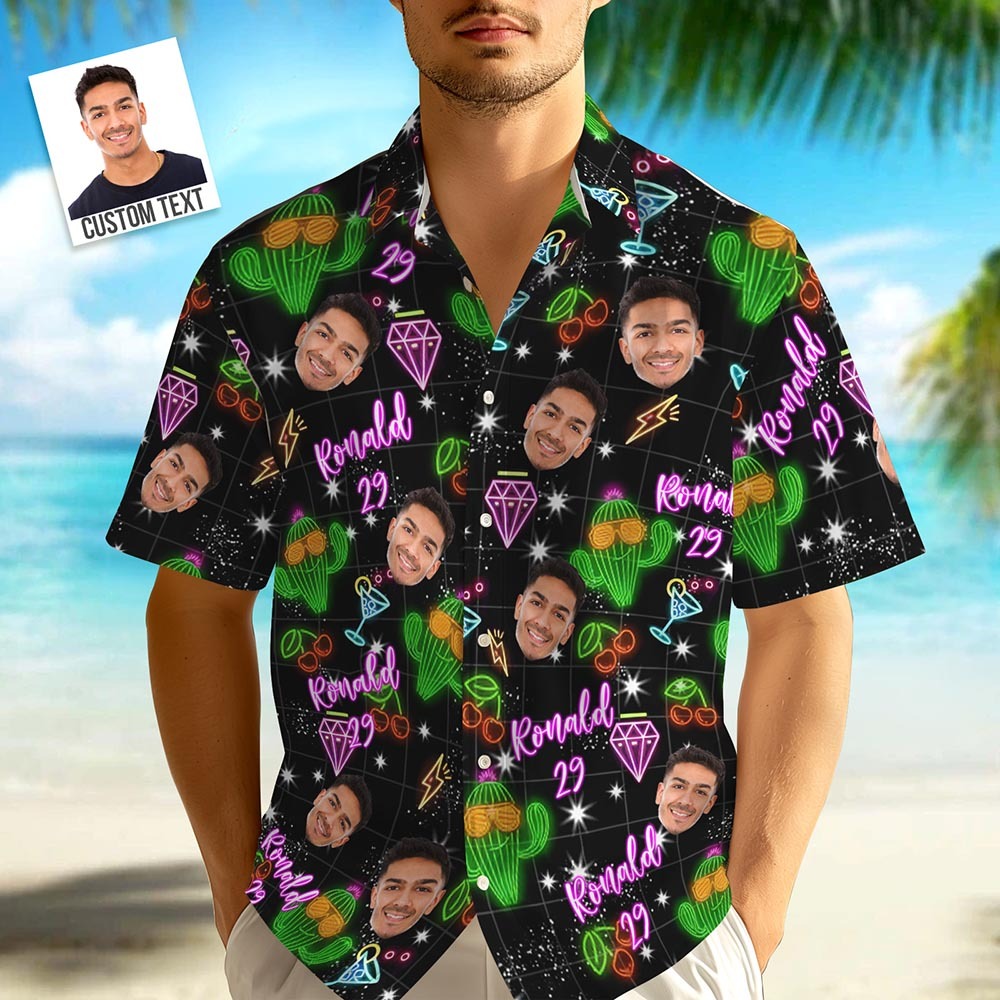 Personalized Birthday Neon Shirt - auphotoblanket