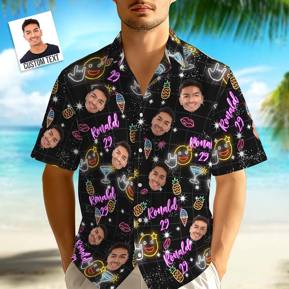 Personalized Birthday Neon Shirt - auphotoblanket