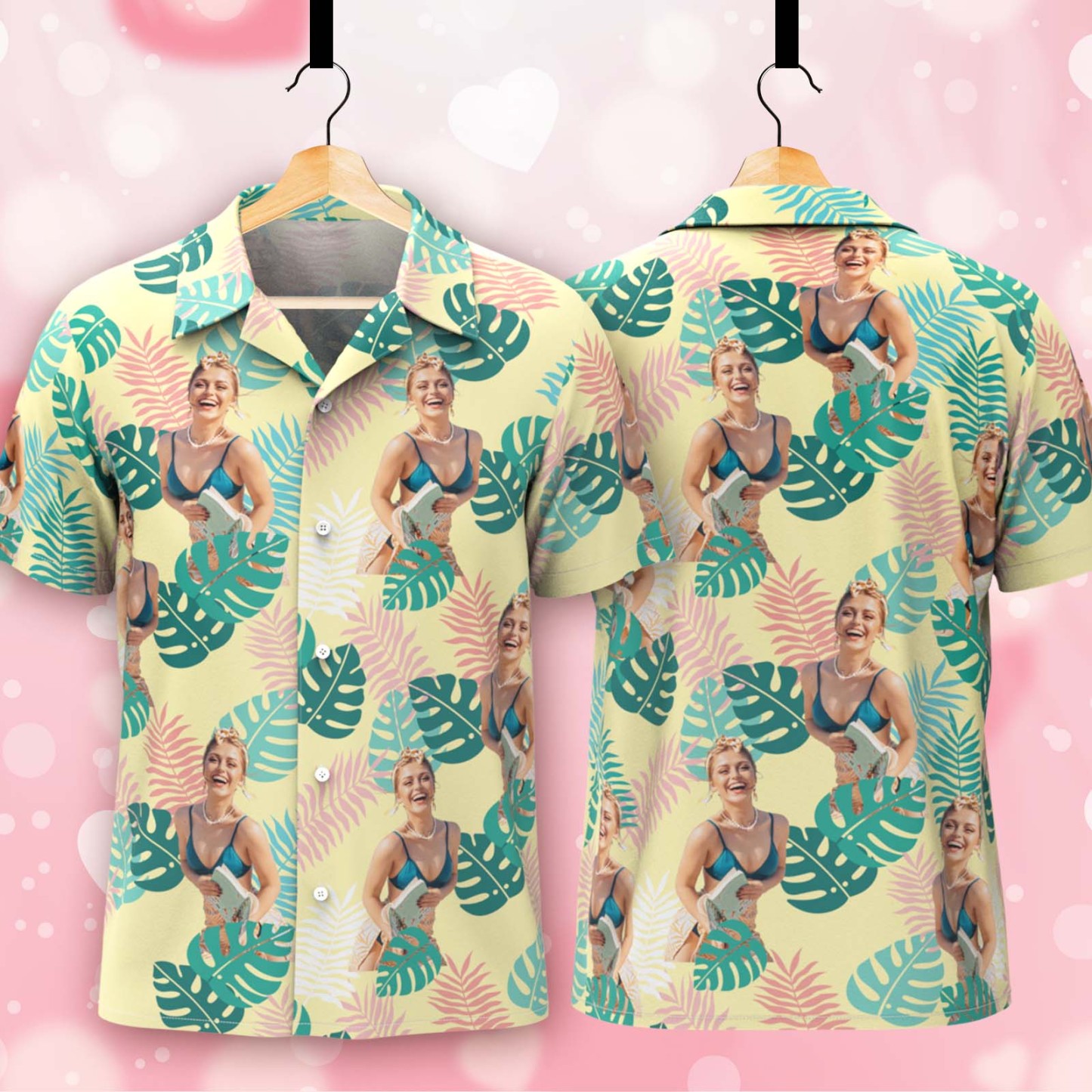 Custom Hawaiian Shirts With Photo Sexy Girl Photo Aloha Shirt For Him - auphotoblanket