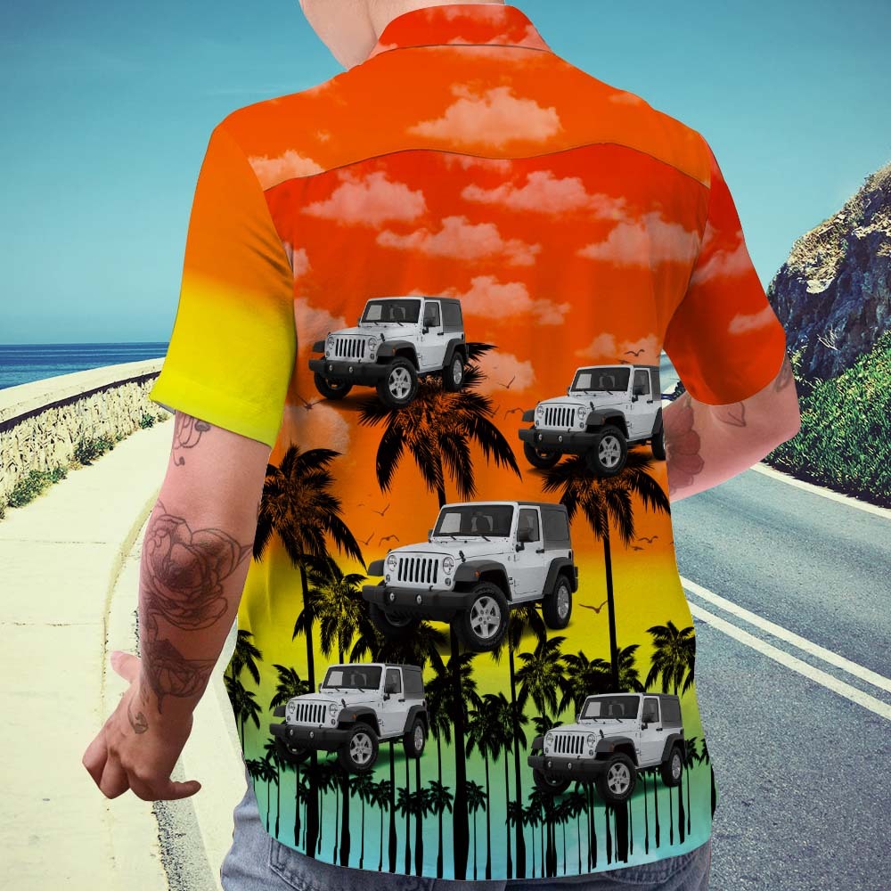 Upload Car Photo Custom Photo Hawaiian Shirt Summer Fancy Orange Personalized Aloha Beach Shirt For Men - auphotoblanket
