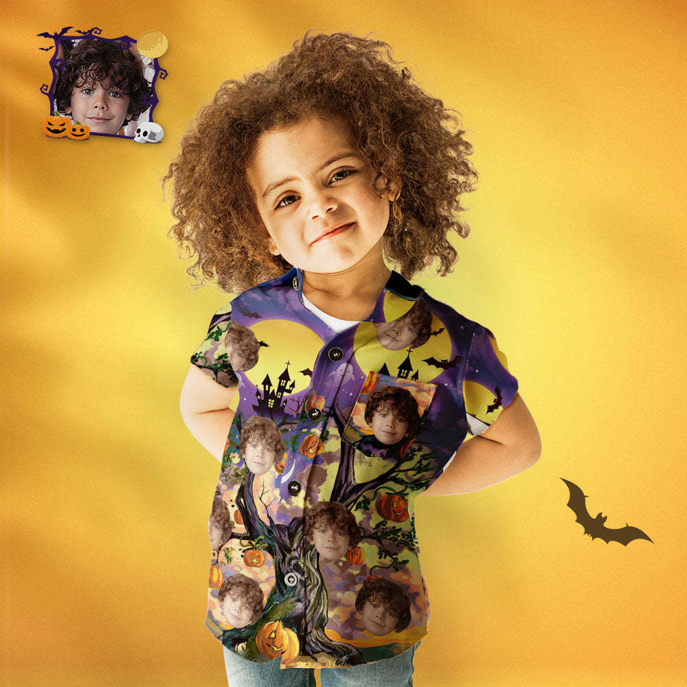 Custom Face Family Matching Aloha Set Halloween Style Personalized Matching Hawaii Tees - auphotoblanket
