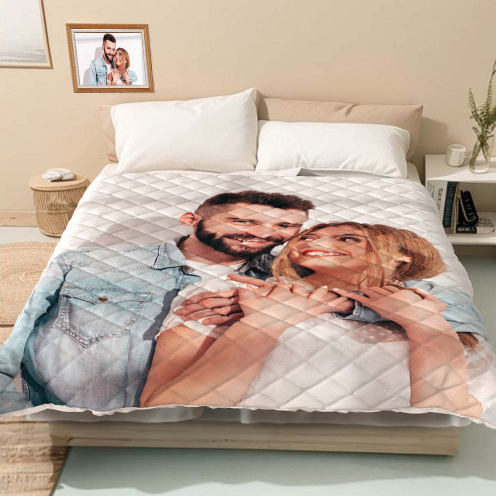 Custom Photo Quilt Summer Air Conditioner Home Gifts - auphotoblanket