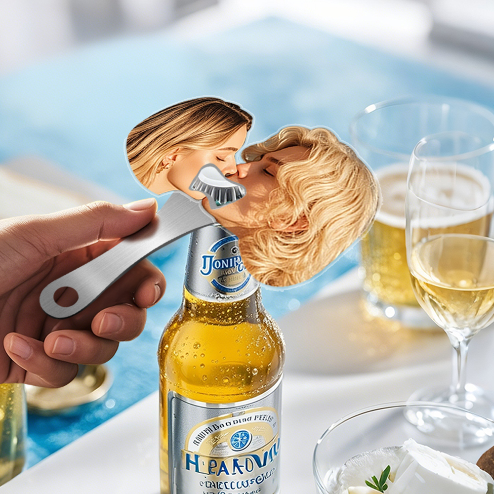 Custom Face Photo Bottle Opener Funny Gifts