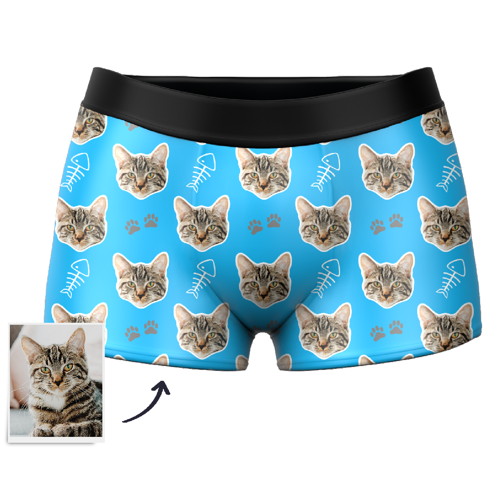 Men's Custom Cat Boxer Shorts