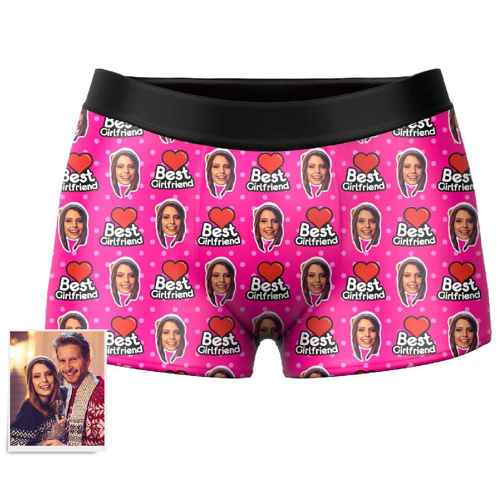 Men's Best Girlfriend Custom Face Boxer Shorts幕Getphotoblanket