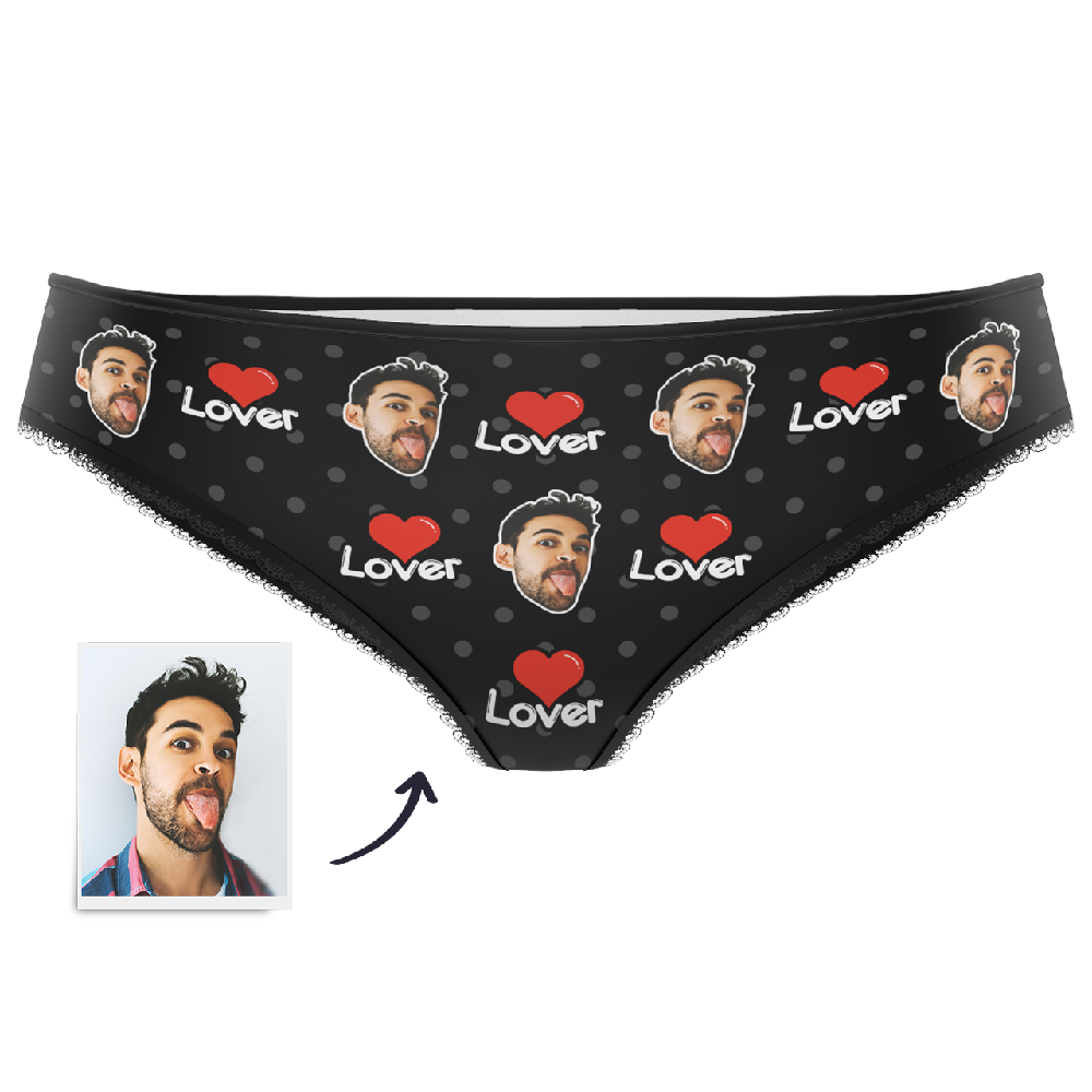 Custom Face Colorful Womens Panties-Lover