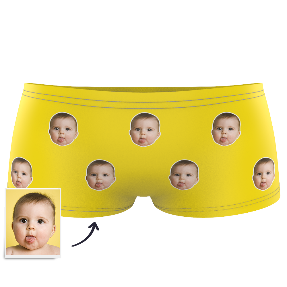 Kids Custom Colorful Face Boxer Briefs