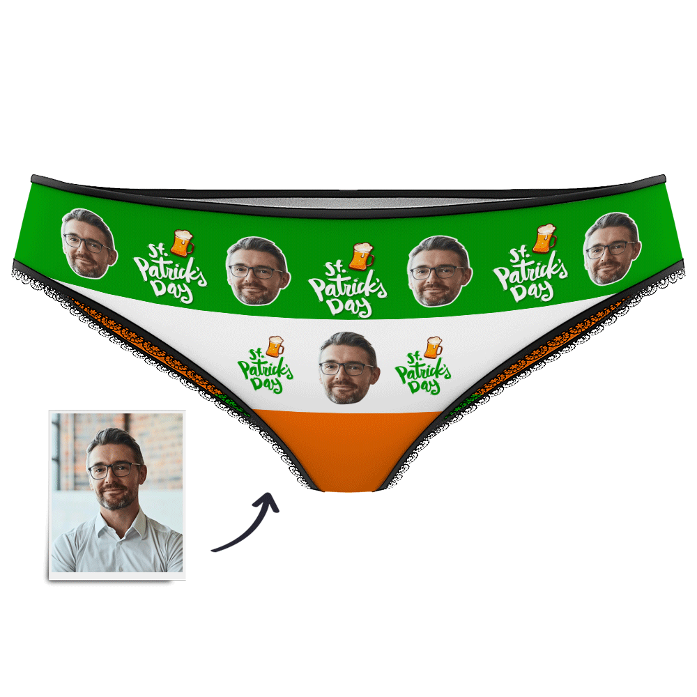 Women's Custom Face Panties - St.Patrick's Day