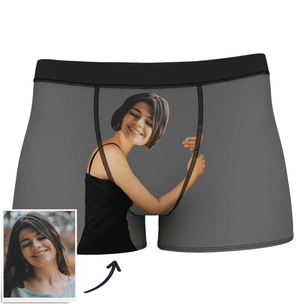 Men's Custom Face On Body Boxer Shorts Funny Face Boxer