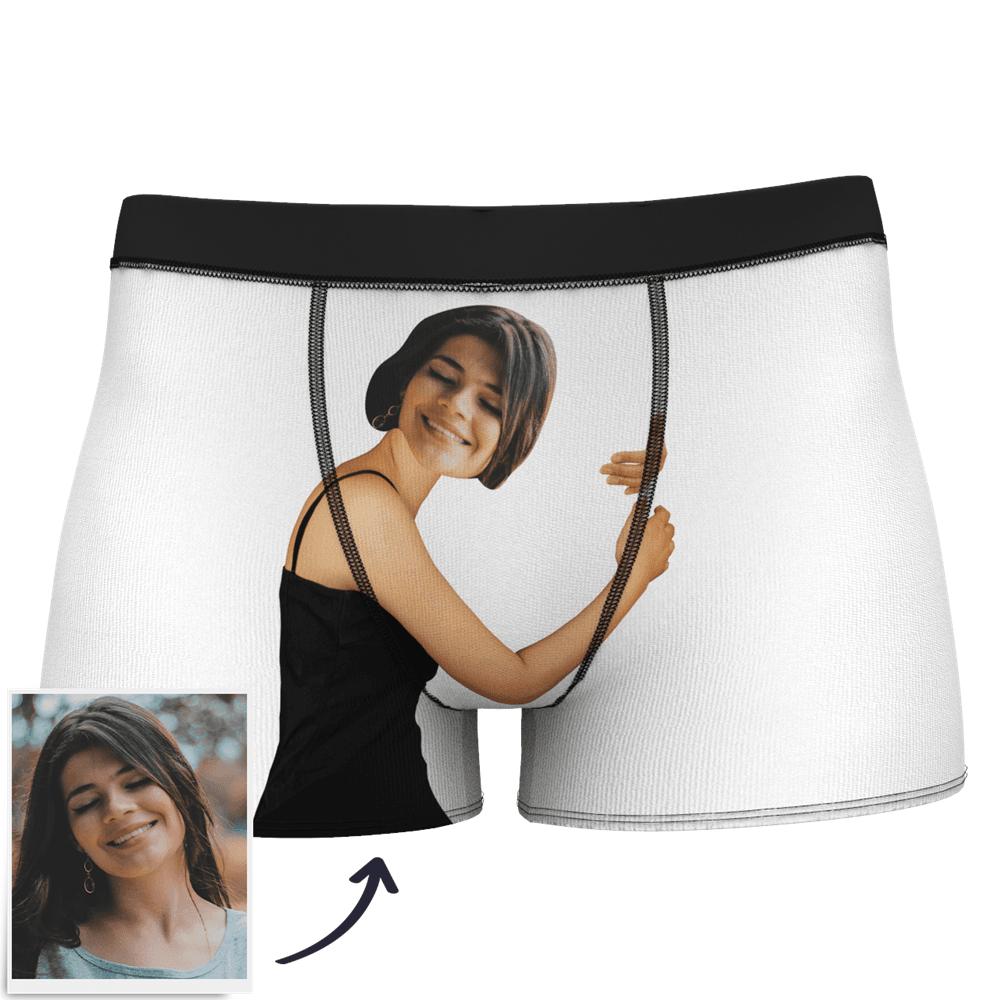 Men's Custom Face On Body Boxer Shorts Funny Face Boxer