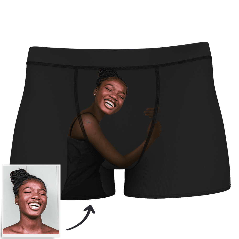 Men's Custom Face On Body Boxer Shorts Funny Face Boxer