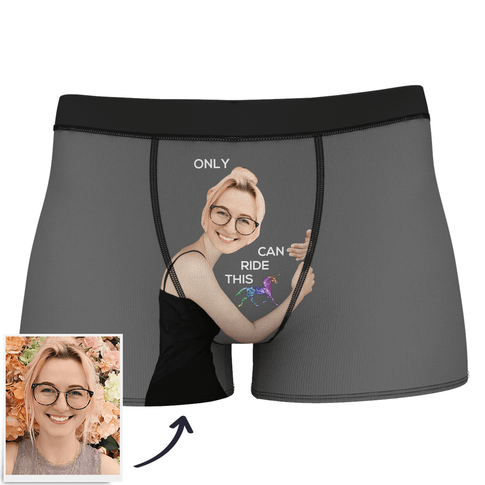 Men's Custom Face On Body Boxer Shorts Funny Face Boxer