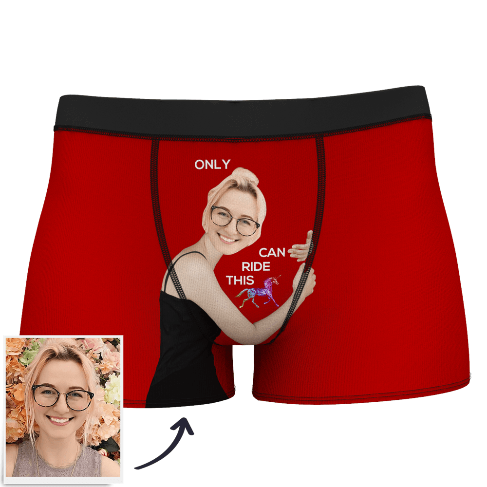 Men's Custom Face On Body Boxer Shorts Funny Face Boxer