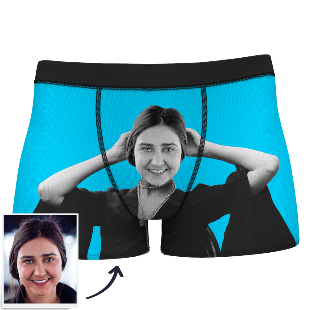 Men's Custom Face On Body Boxer Shorts Funny Face Boxer