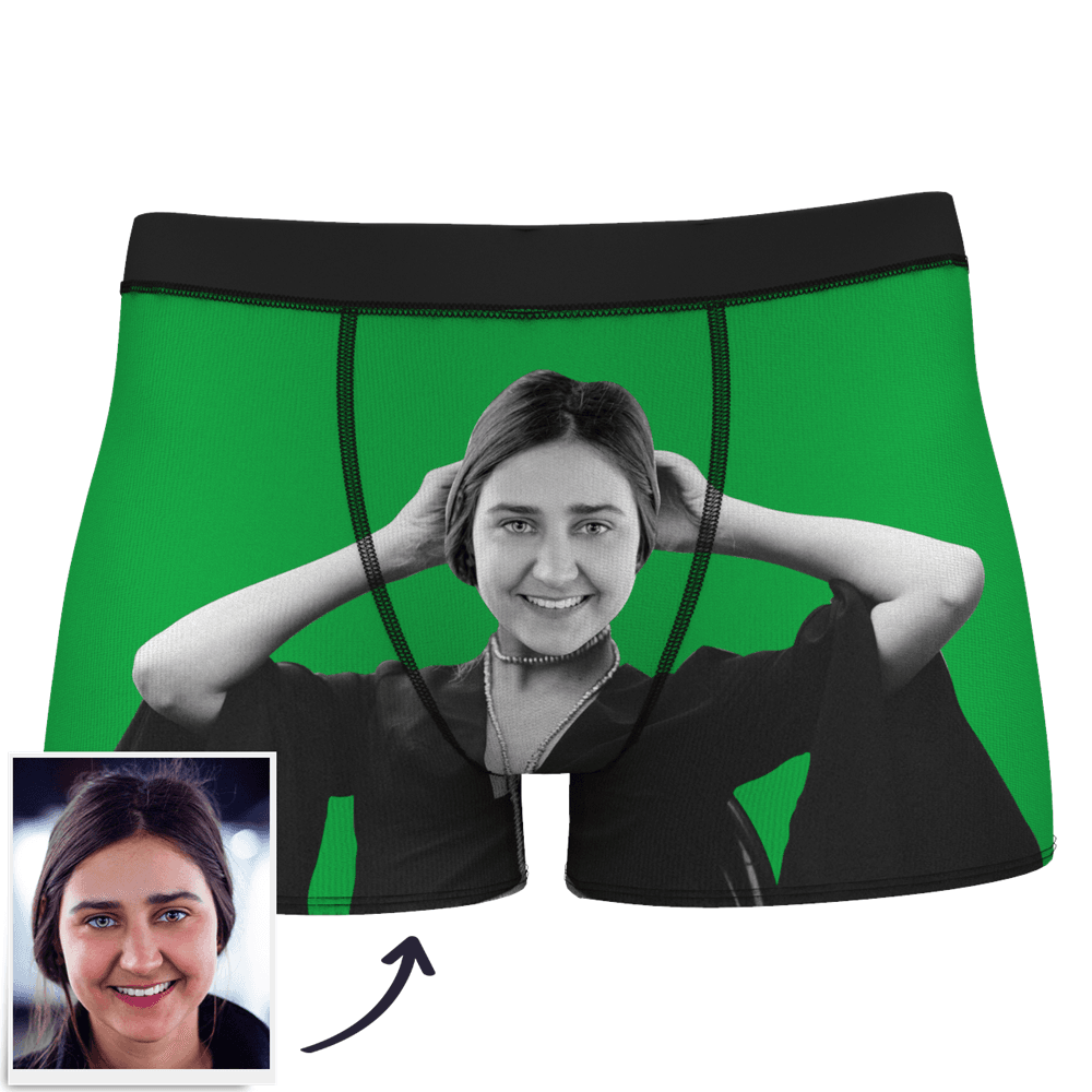 Men's Custom Face On Body Boxer Shorts Funny Face Boxer