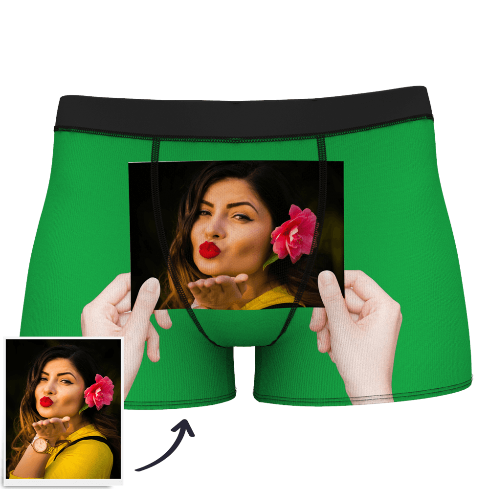 Men's Custom Face On Body Boxer Shorts Funny Face Boxer