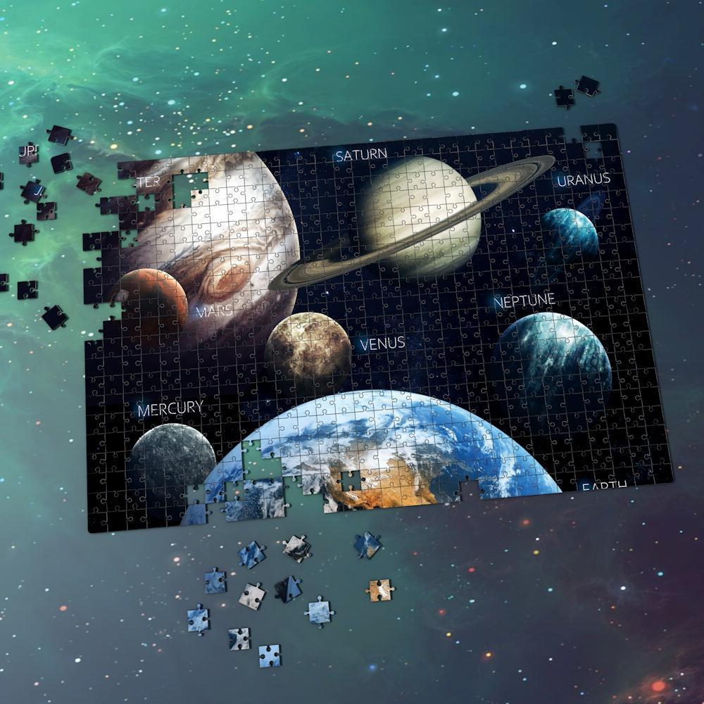 Space Jigsaw Puzzle Universe Best Stay-at-home Gifts For Family - Eight Planets