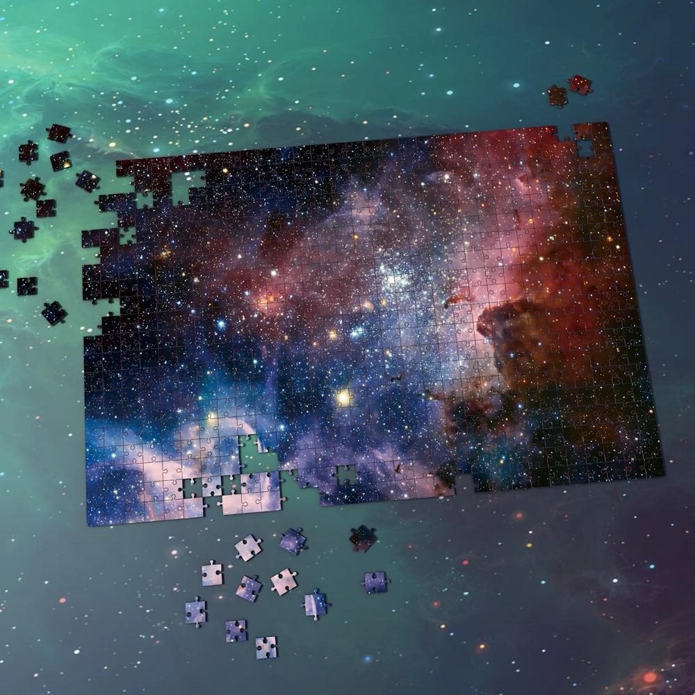 Space Jigsaw Puzzle Universe 1000 Pieces For Adults And Kids - Multicoloured Galaxy