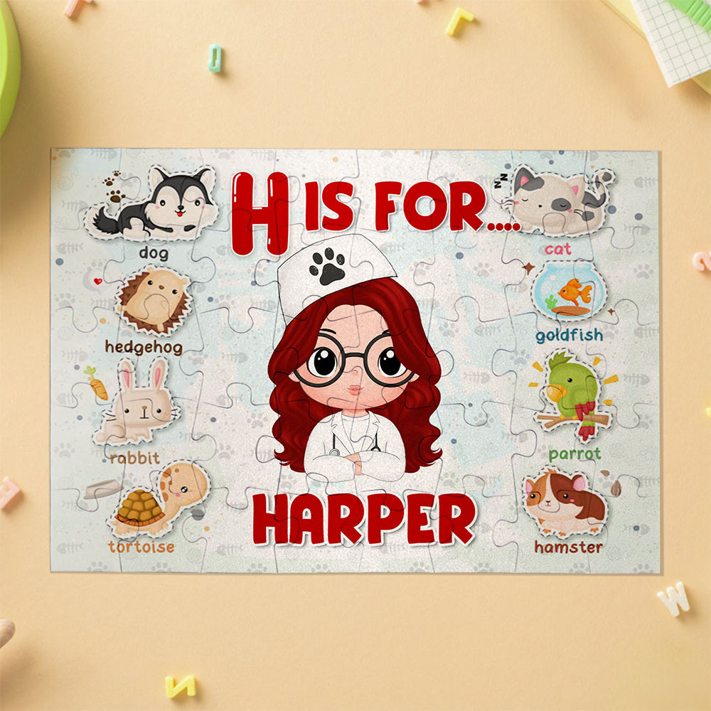 Custom Jigsaw Puzzle My Dream Job Puzzle Personalized Puzzle Gift For Kids - auphotoblanket