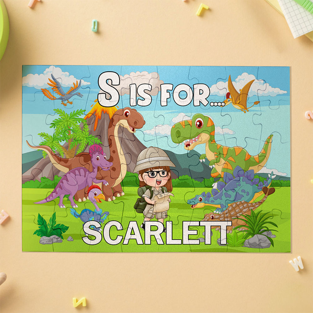 Personalized Jigsaw Puzzle for Kids Cute Animals and Kids Personalized Puzzle - auphotoblanket