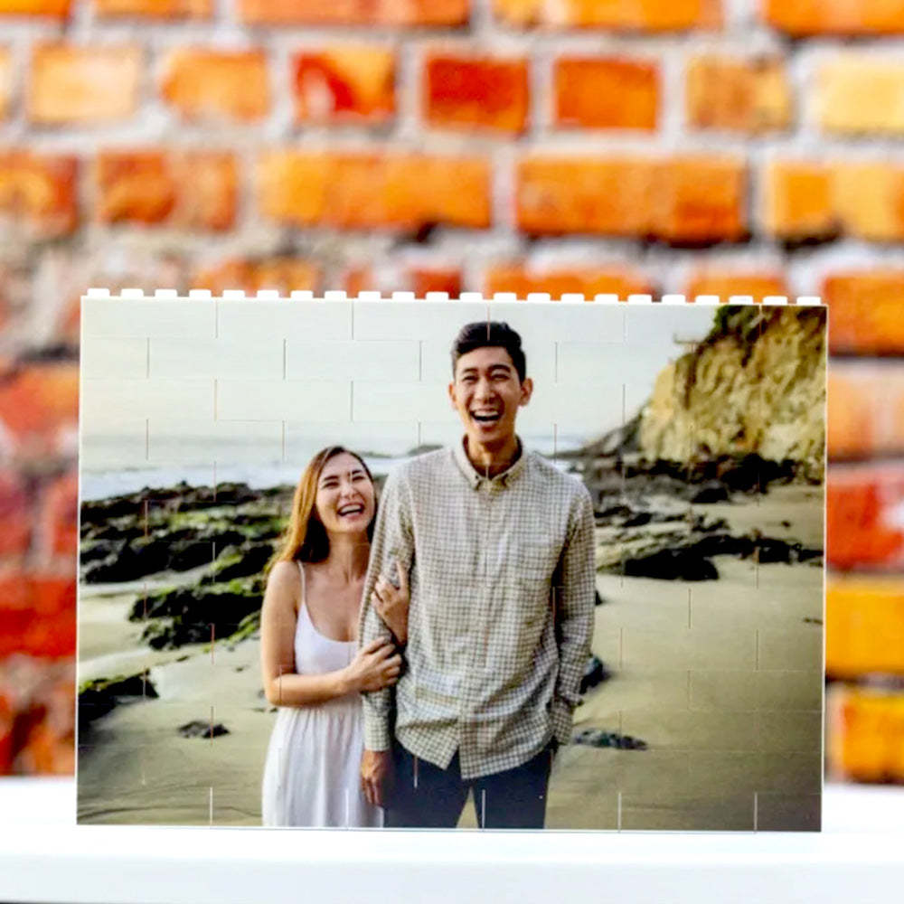 Spotify Code Personalized Building Brick Photo Block Frame - auphotoblanket