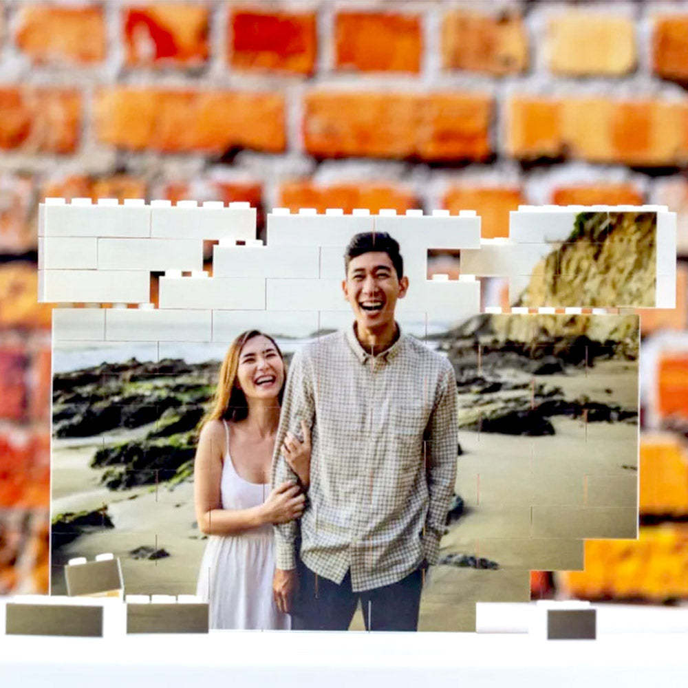 Spotify Code Personalized Building Brick Photo Block Frame - auphotoblanket
