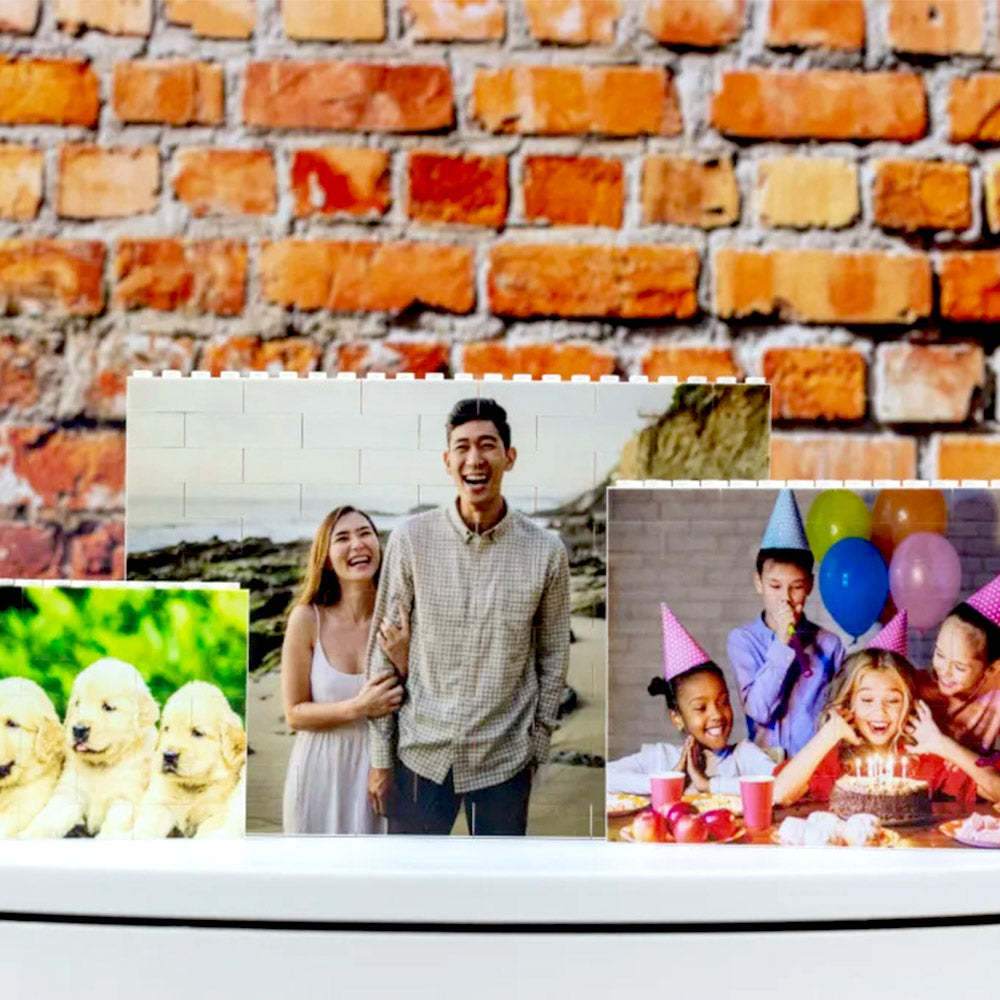 Spotify Code Personalized Building Brick Photo Block Frame - auphotoblanket