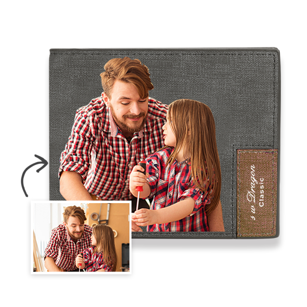 Men's Custom Photo Wallet - Handsome Dad