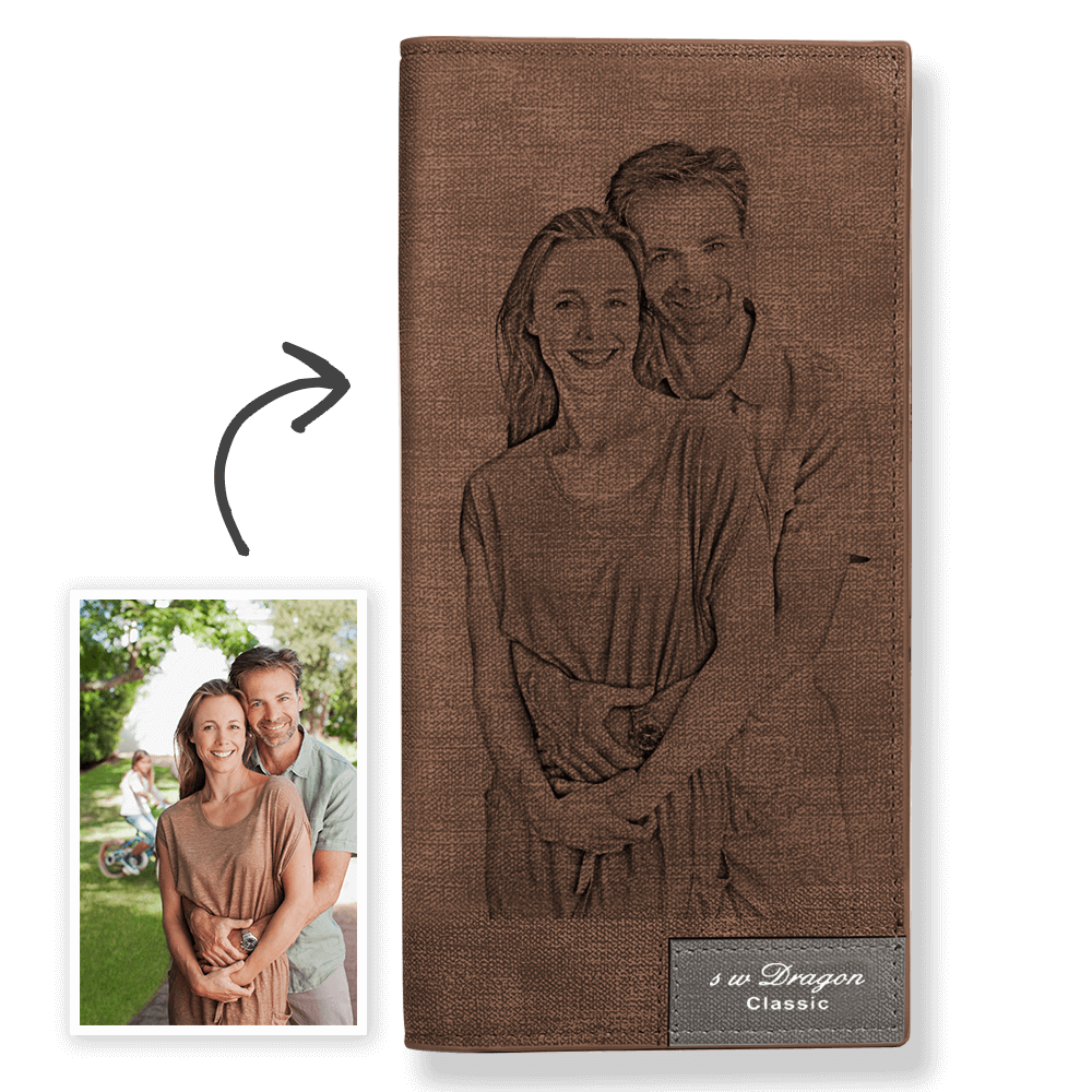 Women's Custom Photo Wallet Brown