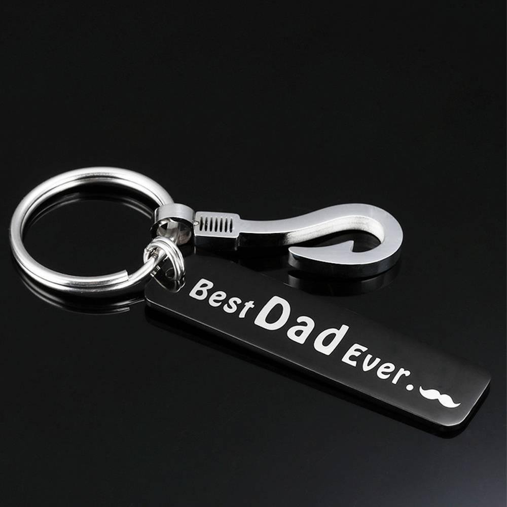 Fish Hook Keychain Best Dad Ever