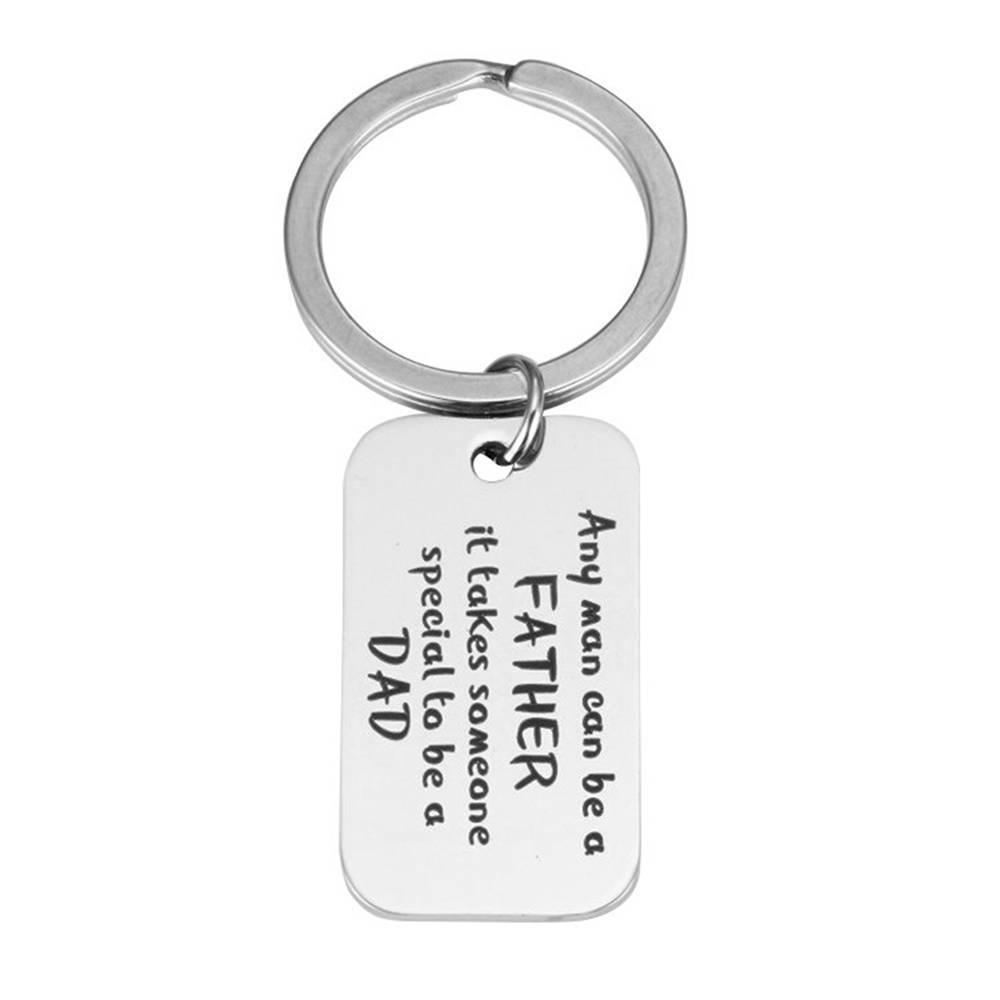 Thanksgiving Keychain Any man can be a FATHER