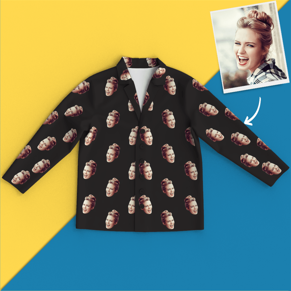 Custom Face Pajamas Home Pajamas - Colorful - auphotoblanket