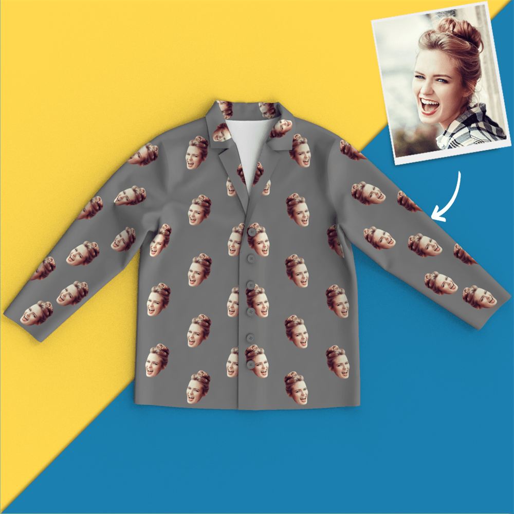 Custom Face Pajamas Home Pajamas - Colorful - auphotoblanket