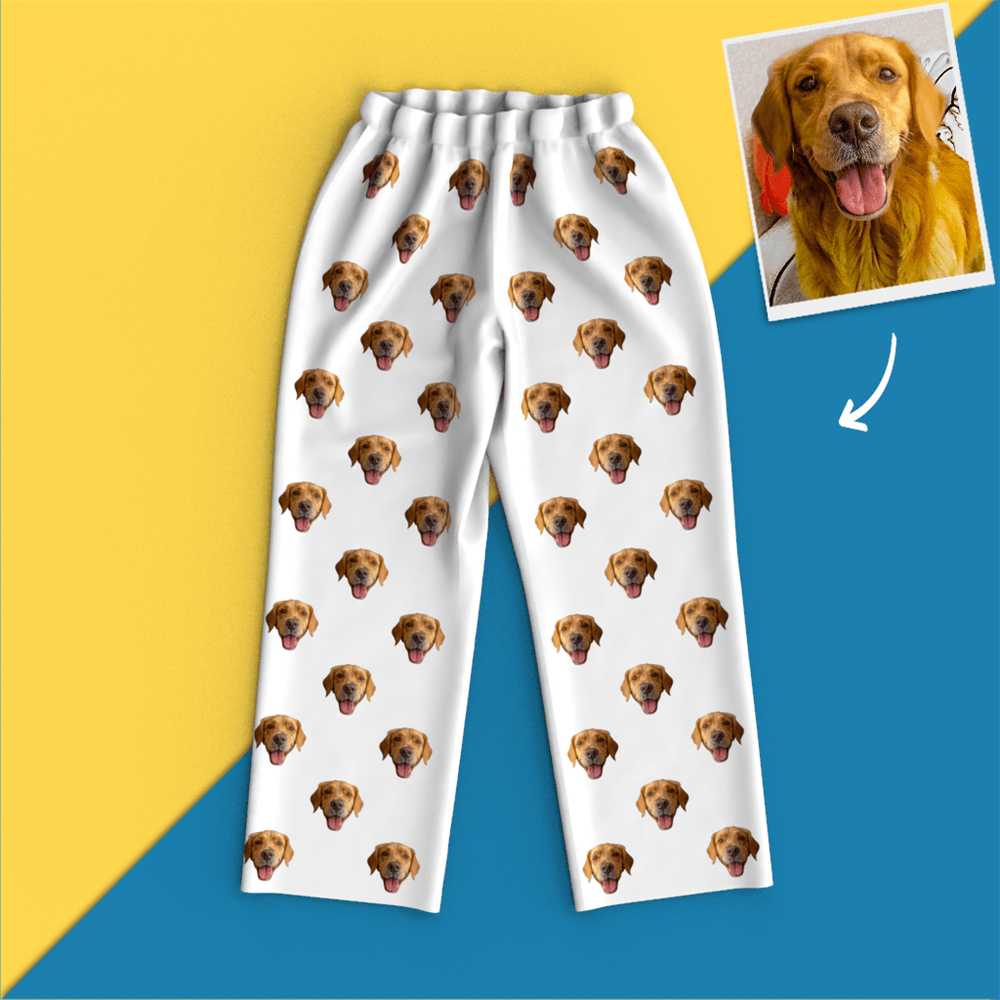 Custom Face Pajamas Home Pajamas - Dog - auphotoblanket