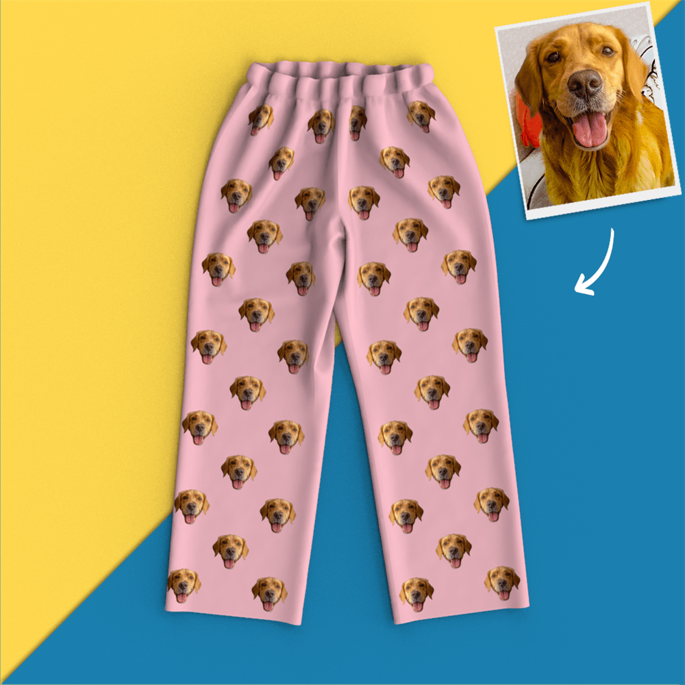 Custom Face Pajamas Home Pajamas - Dog - auphotoblanket