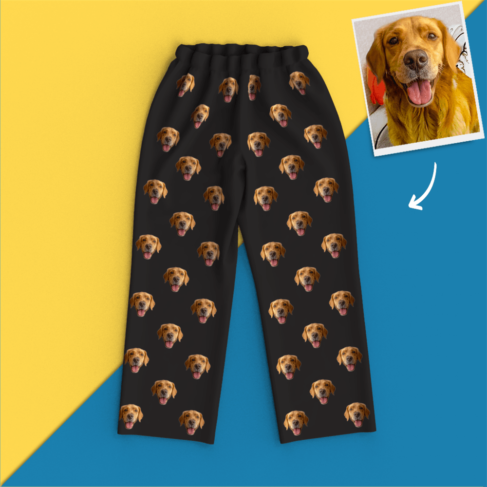 Custom Face Pajamas Home Pajamas - Dog - auphotoblanket